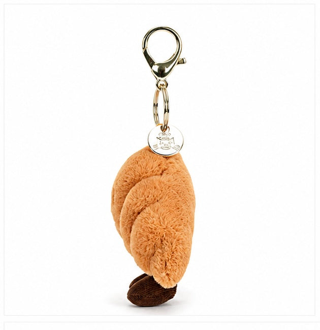 Croissant Plush Bag charm