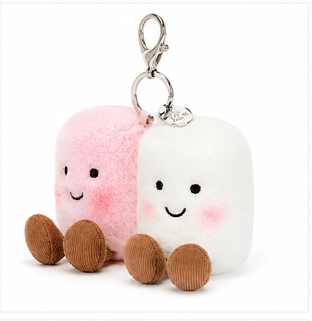 Marshmallow Duo Plush Bag Charm