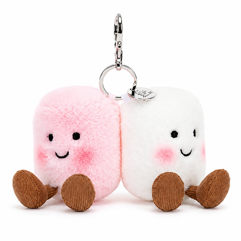 Marshmallow Duo Plush Bag Charm