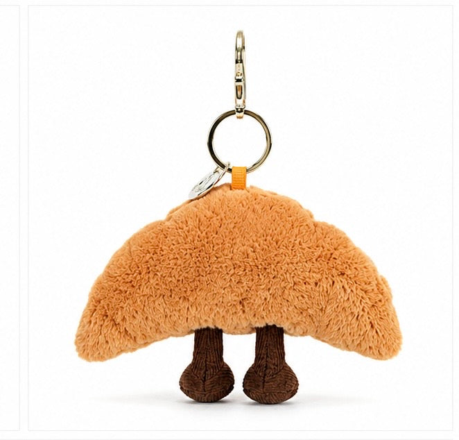 Croissant Plush Bag charm