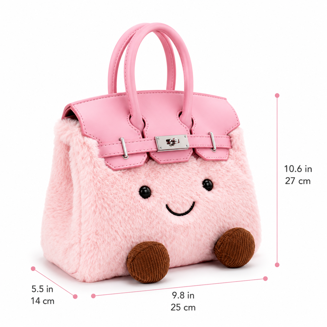 Plush Birkin Bag - Pink Edition