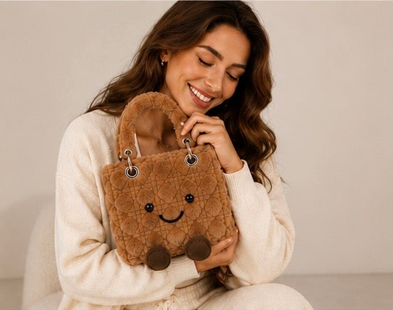 Lady O Brown Plush Designer Bag