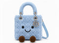 Lady O Blue Plush Designer Bag