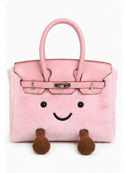 Plush Birkin Bag - Pink Edition