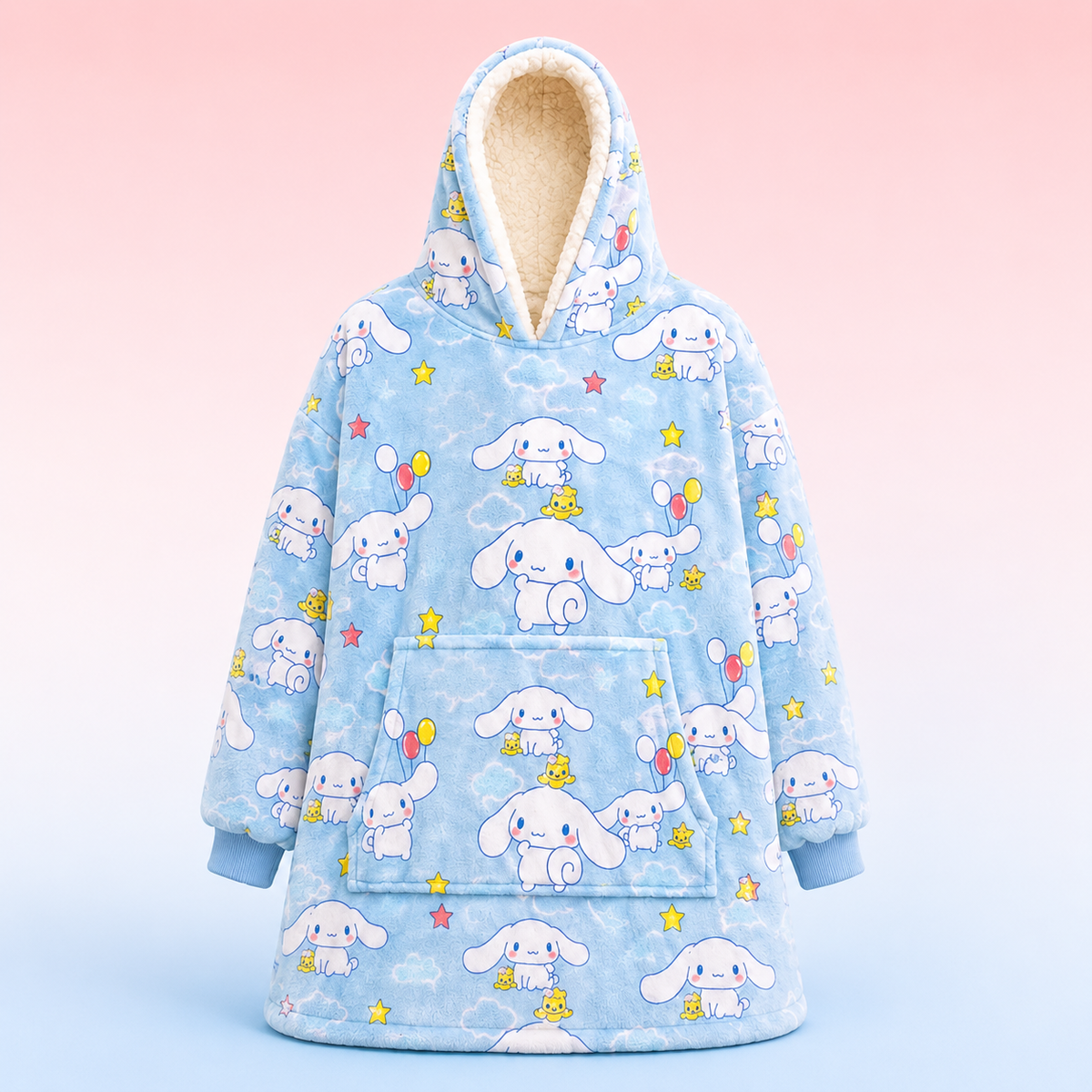 Cinnamoroll Oversized Blanket Hoodie – Cozy Sherpa Wearable Blanket