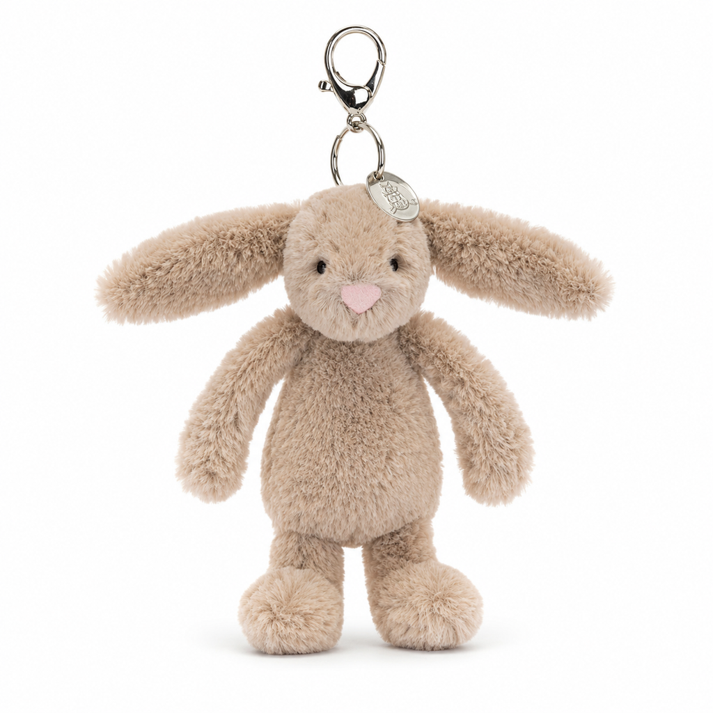 Bashful Beige Bunny Bag Charm