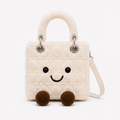 Lady O Cream Plush  Bag