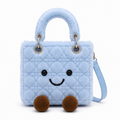 Lady O Blue Plush  Bag